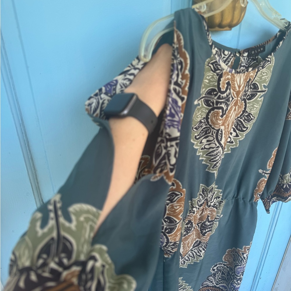 Glam Multicolor Patterned Dress size Medium - Picture 2 of 8